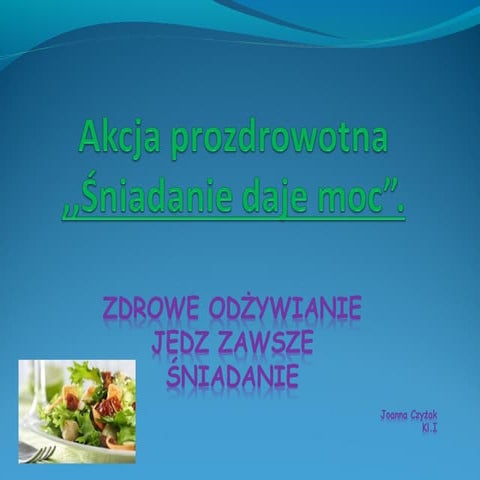 Śniadanie Daje Moc | PPT