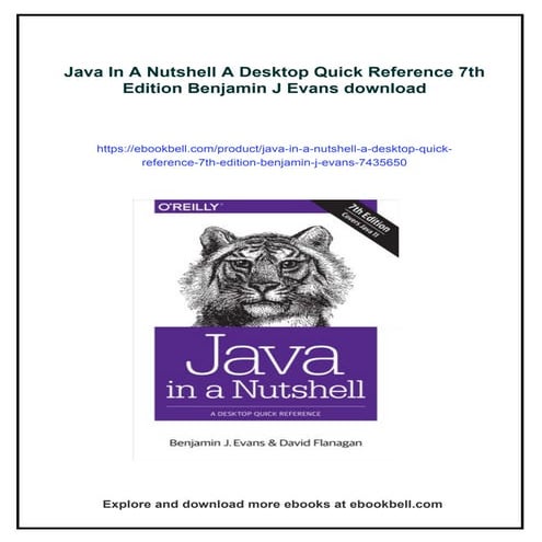 Java In A Nutshell A Desktop Quick Reference 7th Edition Benjamin J ...