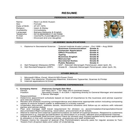 Resume Lia - 2014- New- Sofea