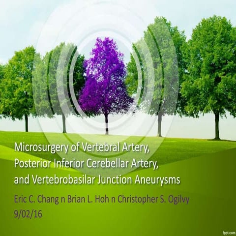 371 Microsurgery of VA PICA VBJ aneurysm