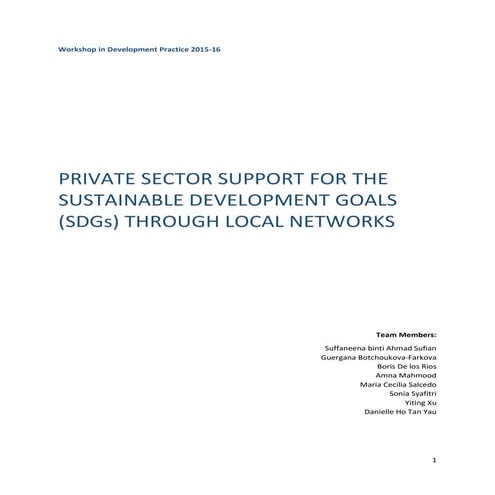SDGS case study awards leaflet | PDF