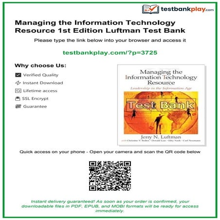 Comprehensive Guide to Managing IT Resources and Emerging Technologies ...