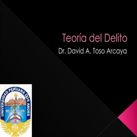 Teoria del delito | PPTX