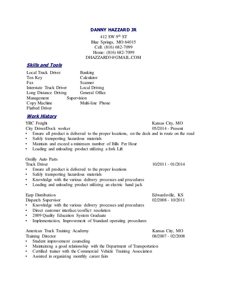 dock worker resume samples