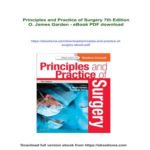 Principles and Practice of Surgery 7th Edition O. James Garden - eBook ...