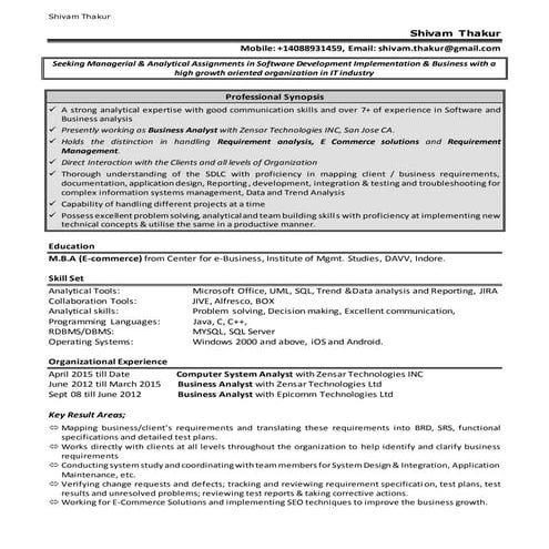 ShivamThakur_CV_Business Analyst