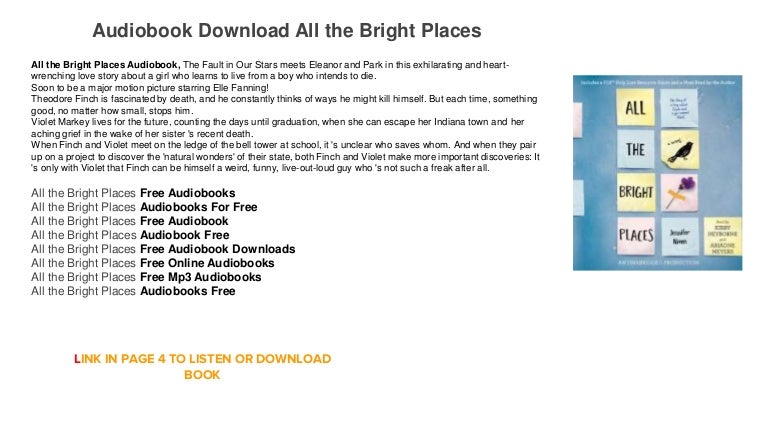 Audiobook Download Trial Playstore All The Bright Places