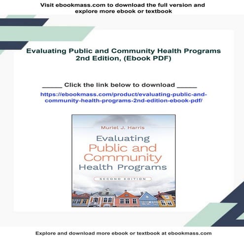 Evaluating Public and Community Health Programs 2nd Edition, (Ebook PDF)