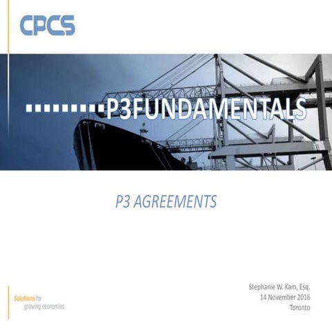P3 Fundamentals Seminar - P3 Agreements | PPTX
