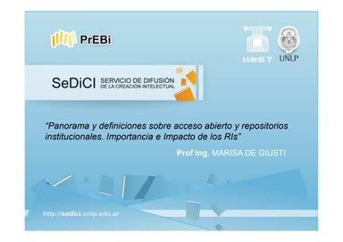 Panorama y definiciones sobre acceso abierto y repositorios institucionales: ...