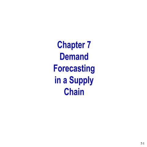 Ppt scm time forecasting | PPTX