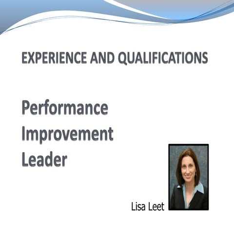Performance Improvement Leader