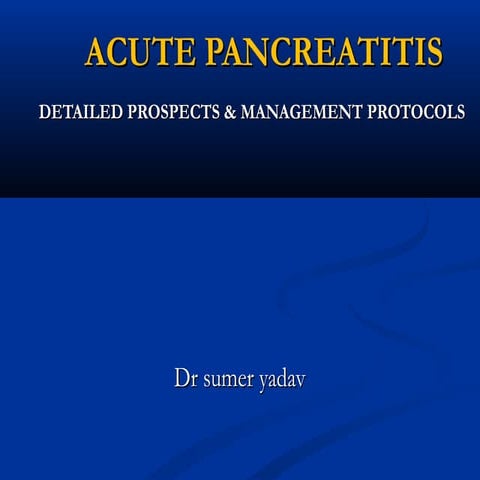  acute pancreatitis