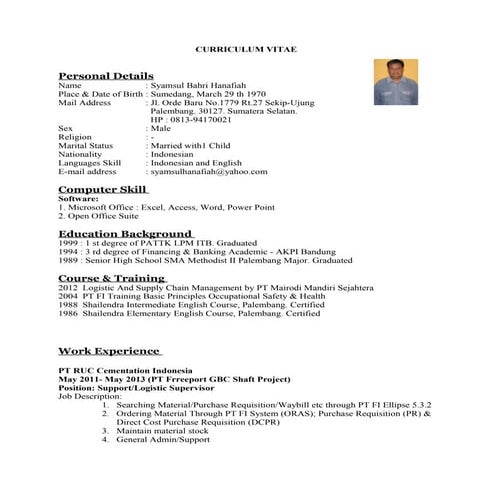 Cv 2015 october update | PDF
