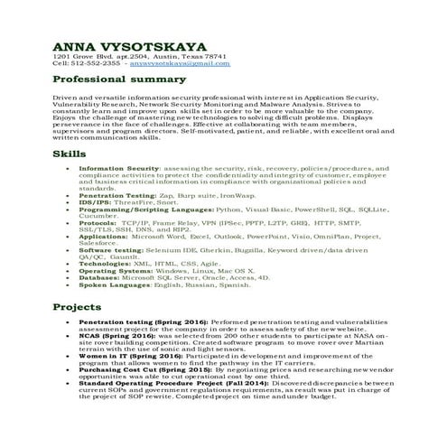 AnnaVysotskayaCybersecResume2