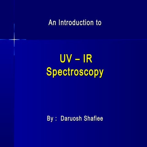 B.tech. ii engineering chemistry unit-5 B spectroscopic techniques | PPTX