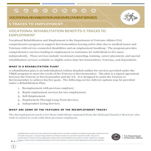 VR&E Division Services | PDF