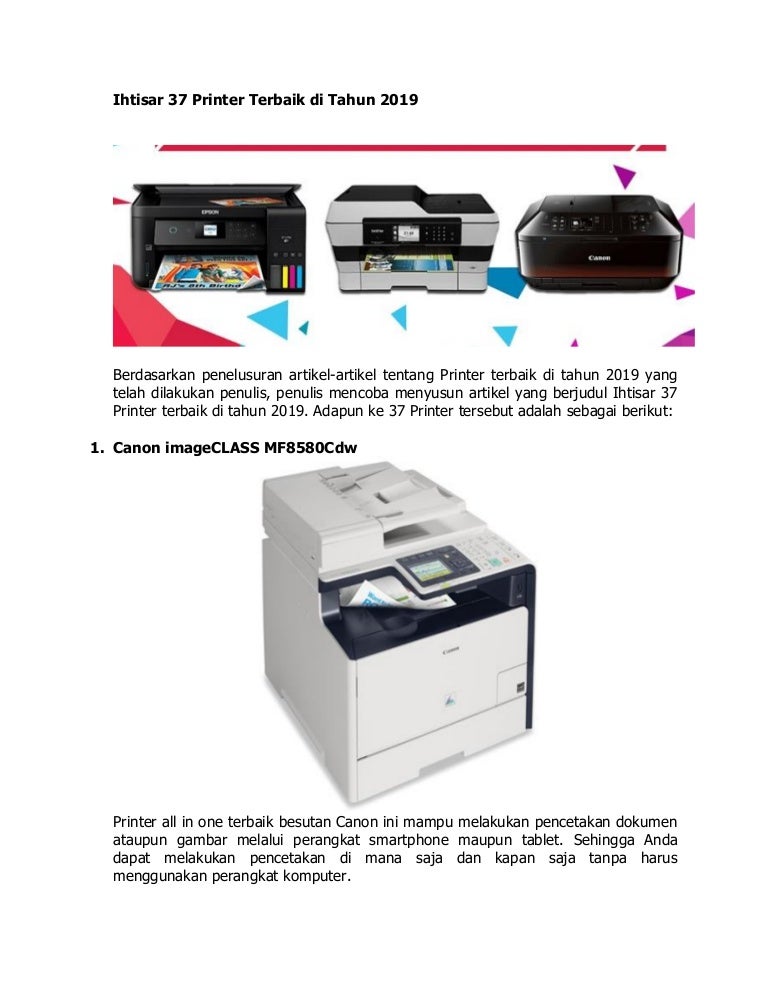 printer terbaik