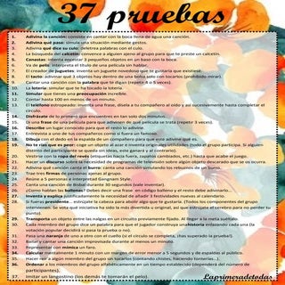 37 pruebas