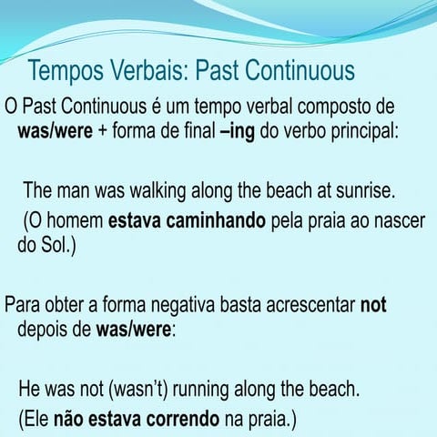 Past Continuous