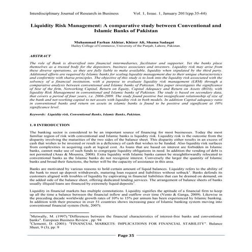 liquidity risk management