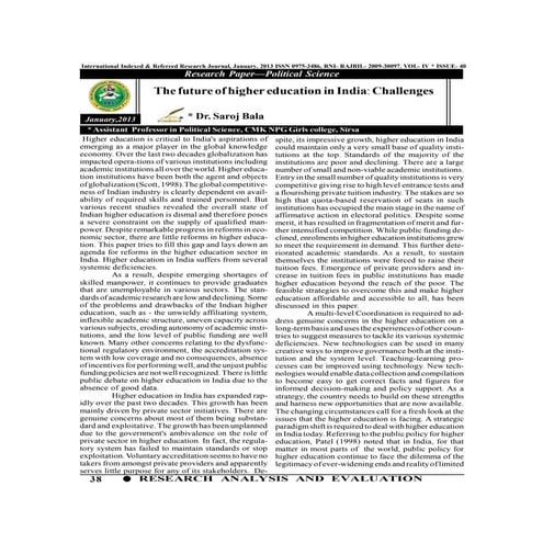Higher education system in india | PPTX