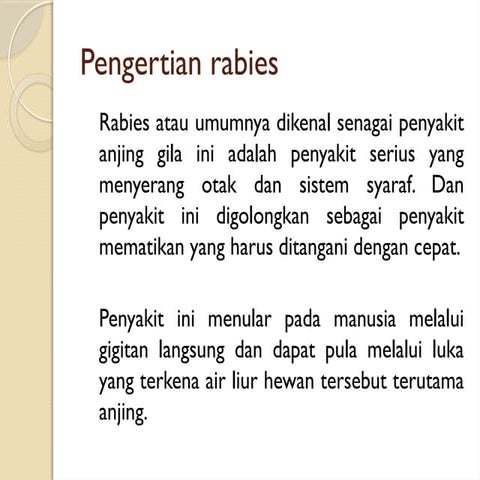 Rabies | PPTX