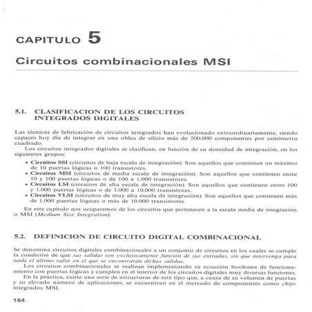 Electrónica digital: capitulo 5 Circuitos combinacionales MSI 