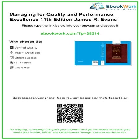 (eBook PDF) Managing for Quality and Performance Excellence 11th ...