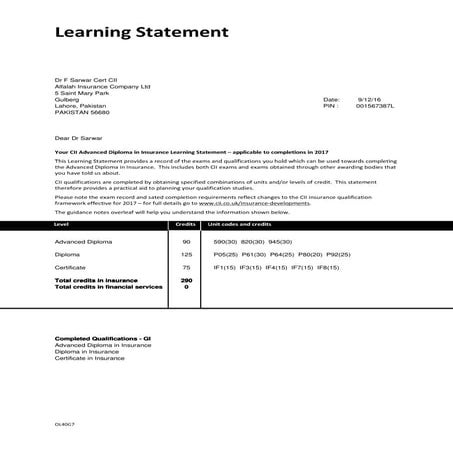 STATEMENT OF ATTAINEMENT WORK SAFELY IN THE CONSTRUCTION INDUSTRY | PDF