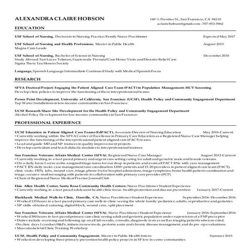 Final NP Resume Updated 10.6