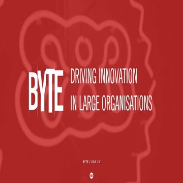 Driving Innovation Within Large Organisations - 383 Byte