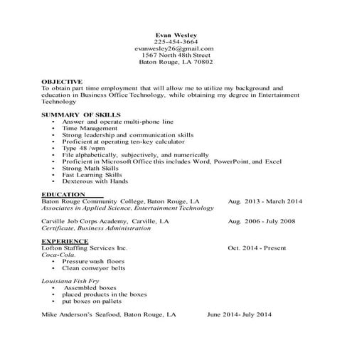 joe c.v | DOCX