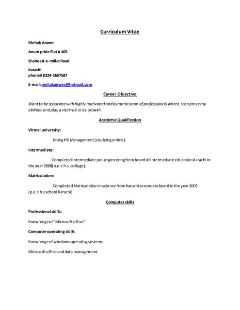 Vinay Sharma Resume | DOC