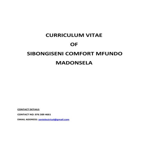 SENI MADONSELA CV