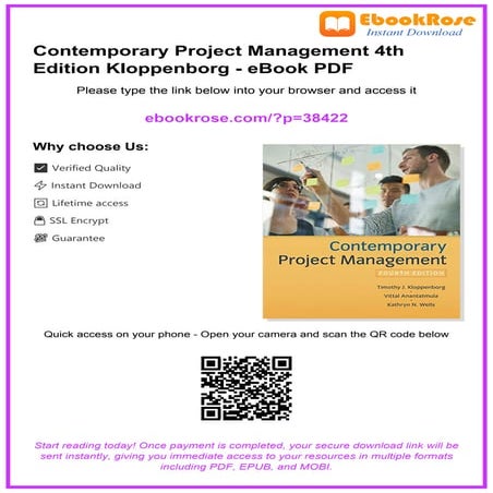 Comprehensive Guide to Contemporary Project Management 4th Edition by ...
