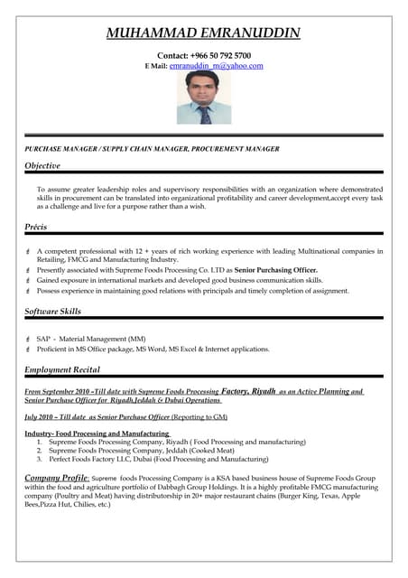 Accessories buyer resume