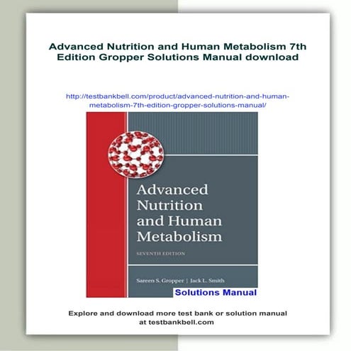 ADVANCED NUTRITION AND HUMAN METABOLISM 7TH EDITION PDF visual data 4