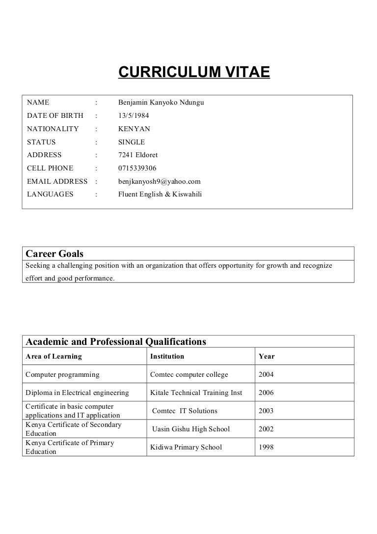 Create cv free download picture