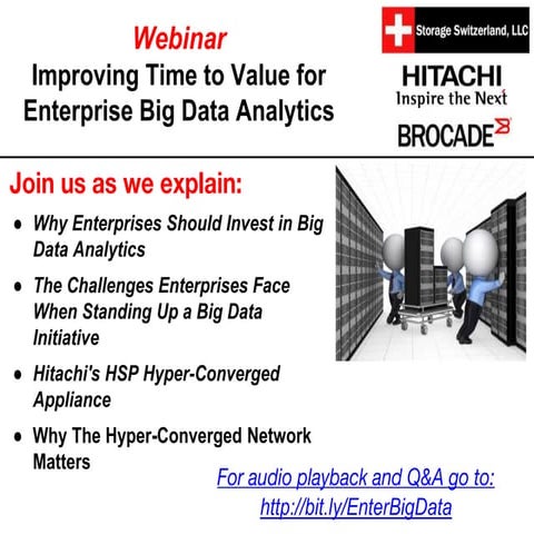 Webinar: Improving Time to Value for Enterprise Big Data Analytics