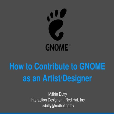 How to Contribute to GNOME as an Artist
