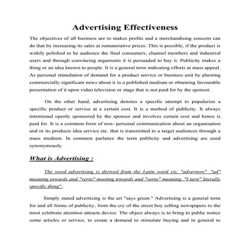 38589161 advertising-effectiveness-research-project 2