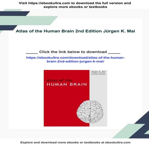 Atlas of the Human Brain 2nd Edition Jürgen K. Mai