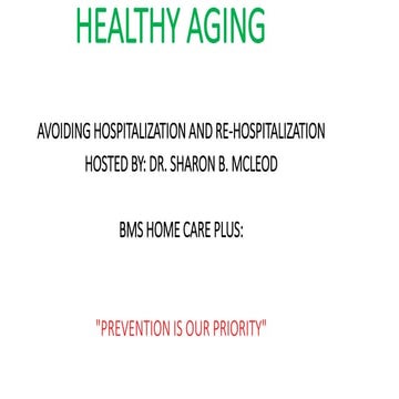 Chronic Illnesses in seniors