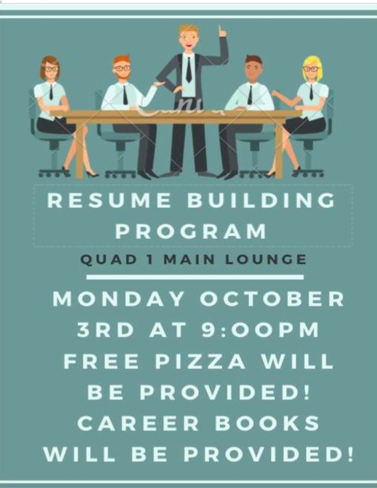 Resume Program Flyer