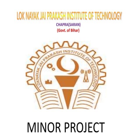 MINOR PROJECT 2016 7TH SEM