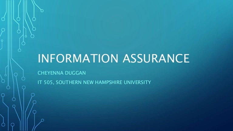 Duggan Information Assurance Training Presentation