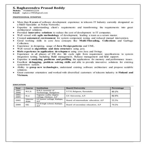 Raghavendra Prasad Reddy_resume