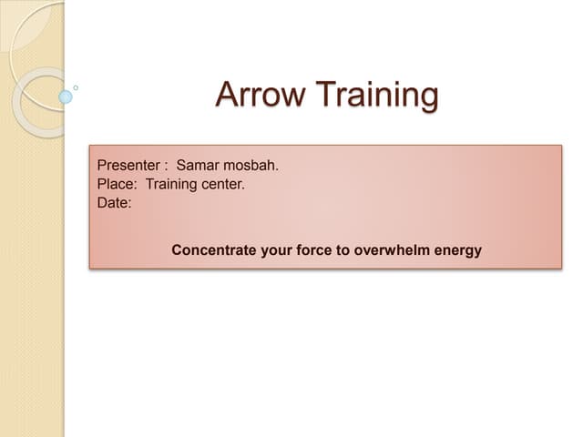 Arrow Training