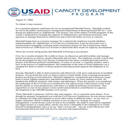 Letter of Recommendation 3